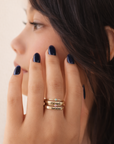 The Hannah Stacking Ring Set - Going Golden