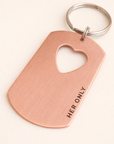 Her Only dog tag keychain