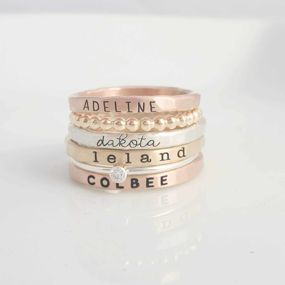 The Laurel Stacking Ring Set - Going Golden