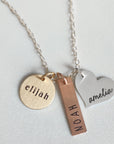 Three Names Necklace