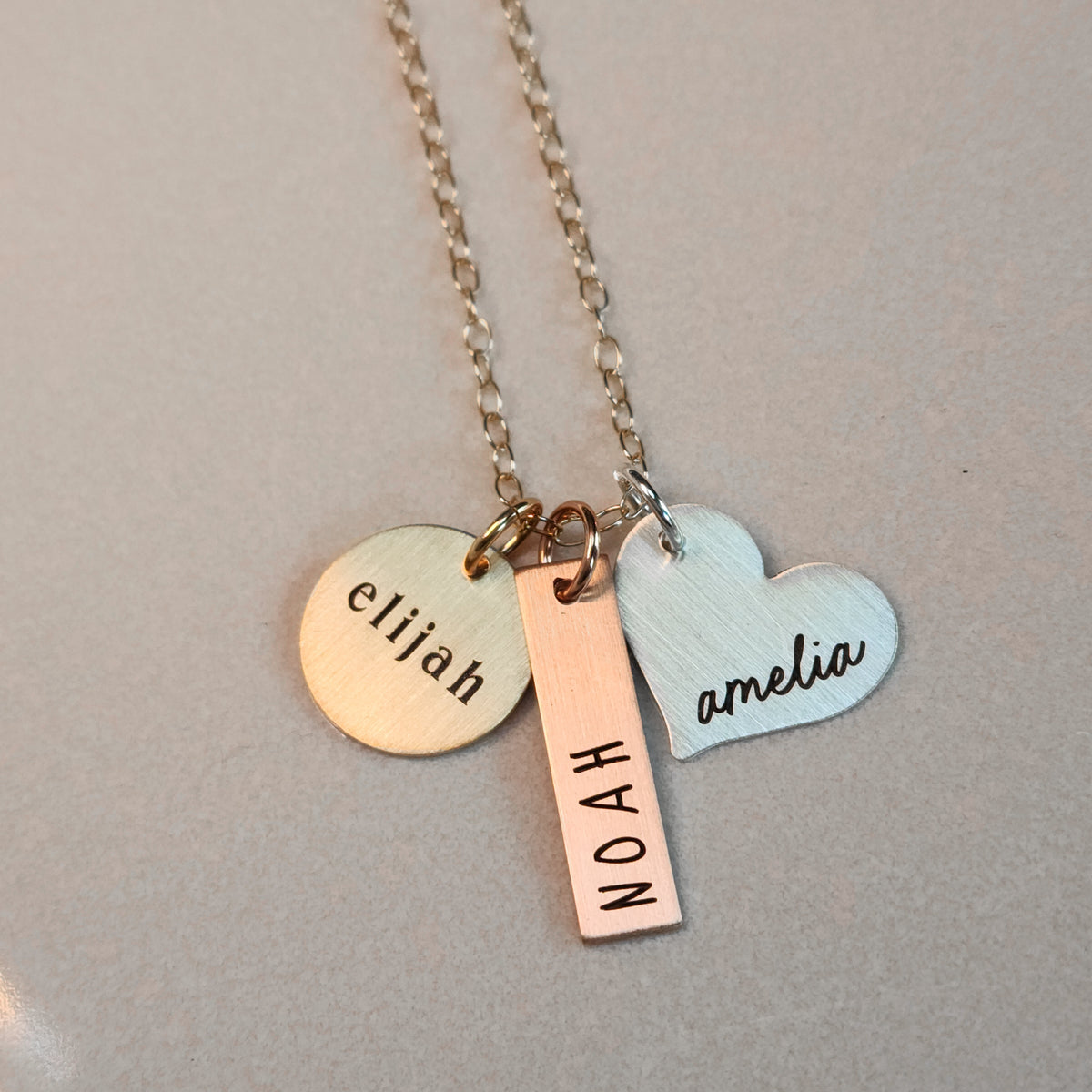 Three Names Necklace - Going Golden