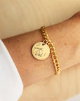 Gold Handwriting Charm Necklace