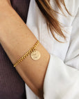 Gold Handwriting Charm Necklace
