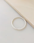 a sterling silver sparkly ring