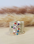 September Stacking Birthstone Ring