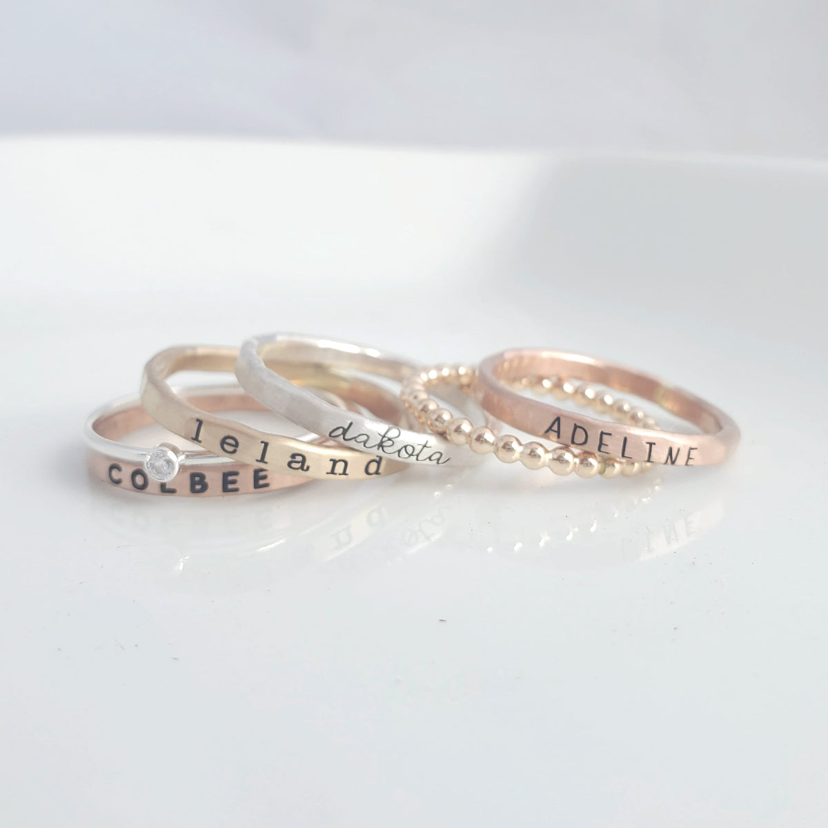 The Laurel Stacking Ring Set - Going Golden