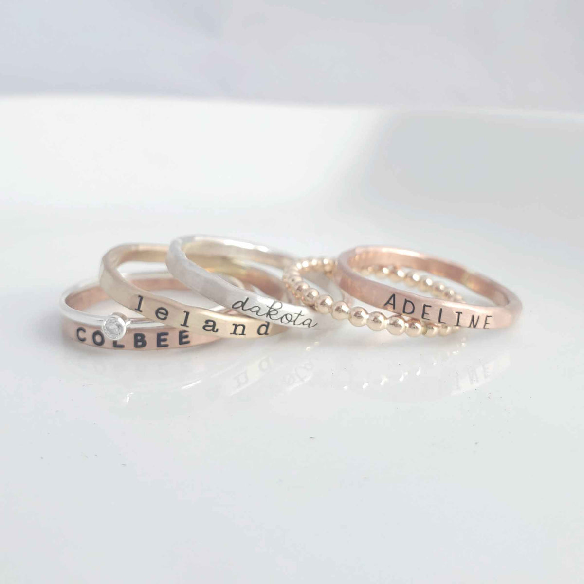 The Laurel Stacking Ring Set - Going Golden