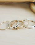The Anniyah Stacking Name Ring Set