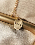 Graduation Year Necklace - Going Golden