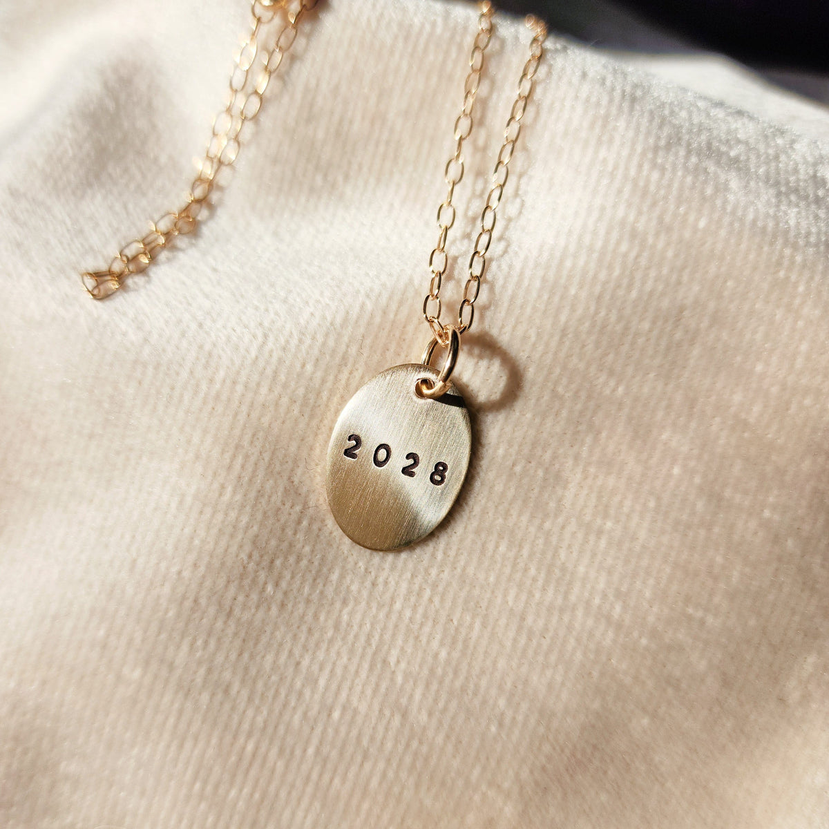Graduation Year Necklace - Going Golden