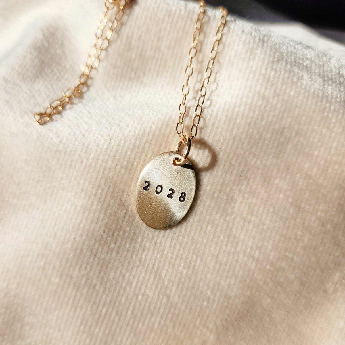 Graduation Year Necklace - Going Golden