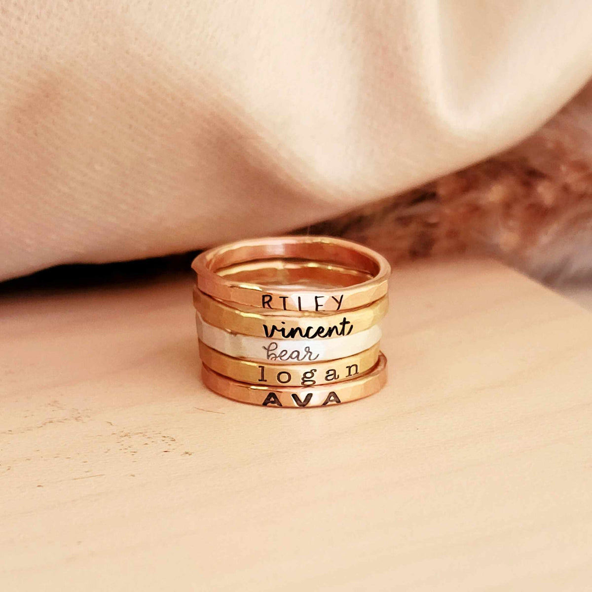 The Maryl Stacking Ring Set - Going Golden