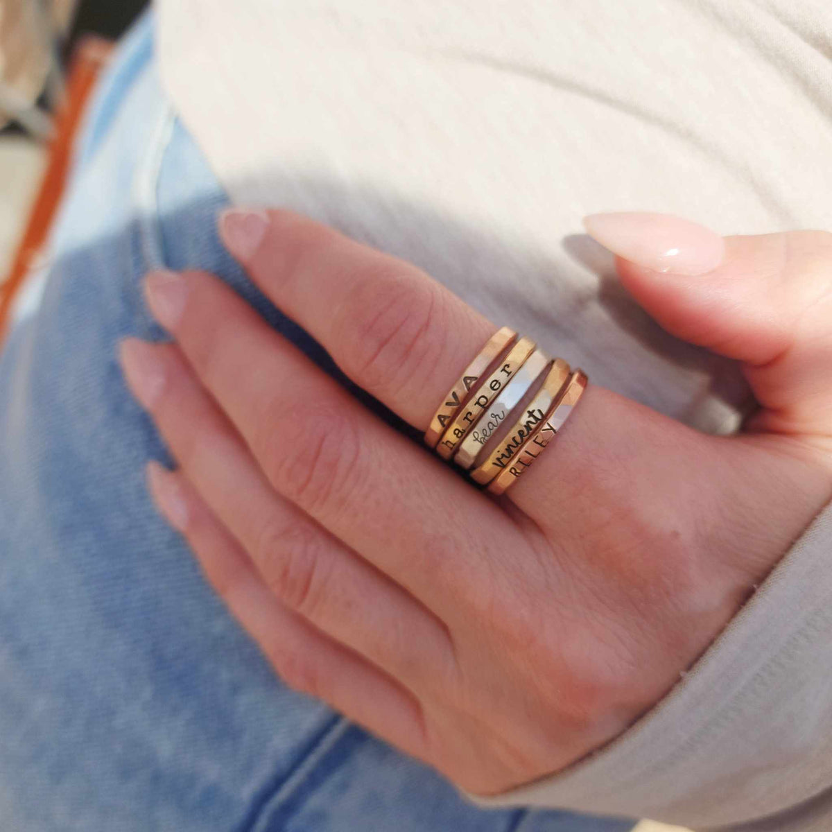 The Maryl Stacking Ring Set - Going Golden