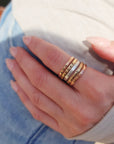 The Maryl Stacking Ring Set - Going Golden