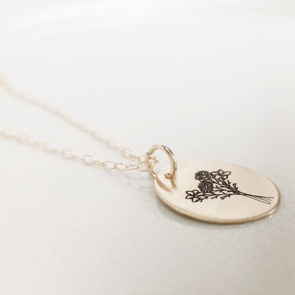 Bouquet Birth Flower Necklace - Going Golden