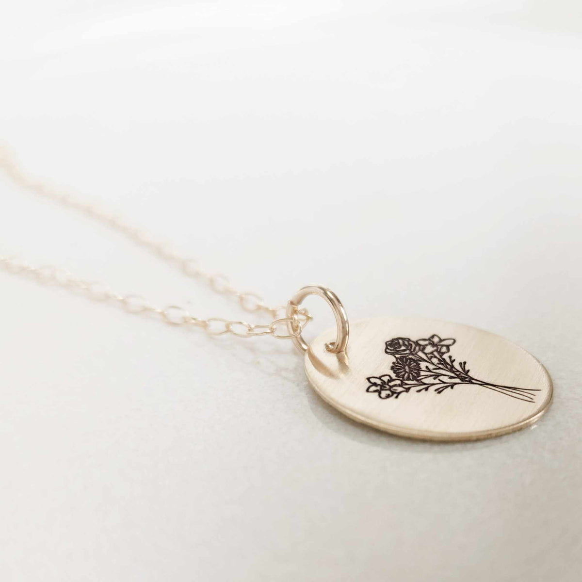 Bouquet Birth Flower Necklace - Going Golden