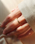 Typewriter Stacking Name Ring