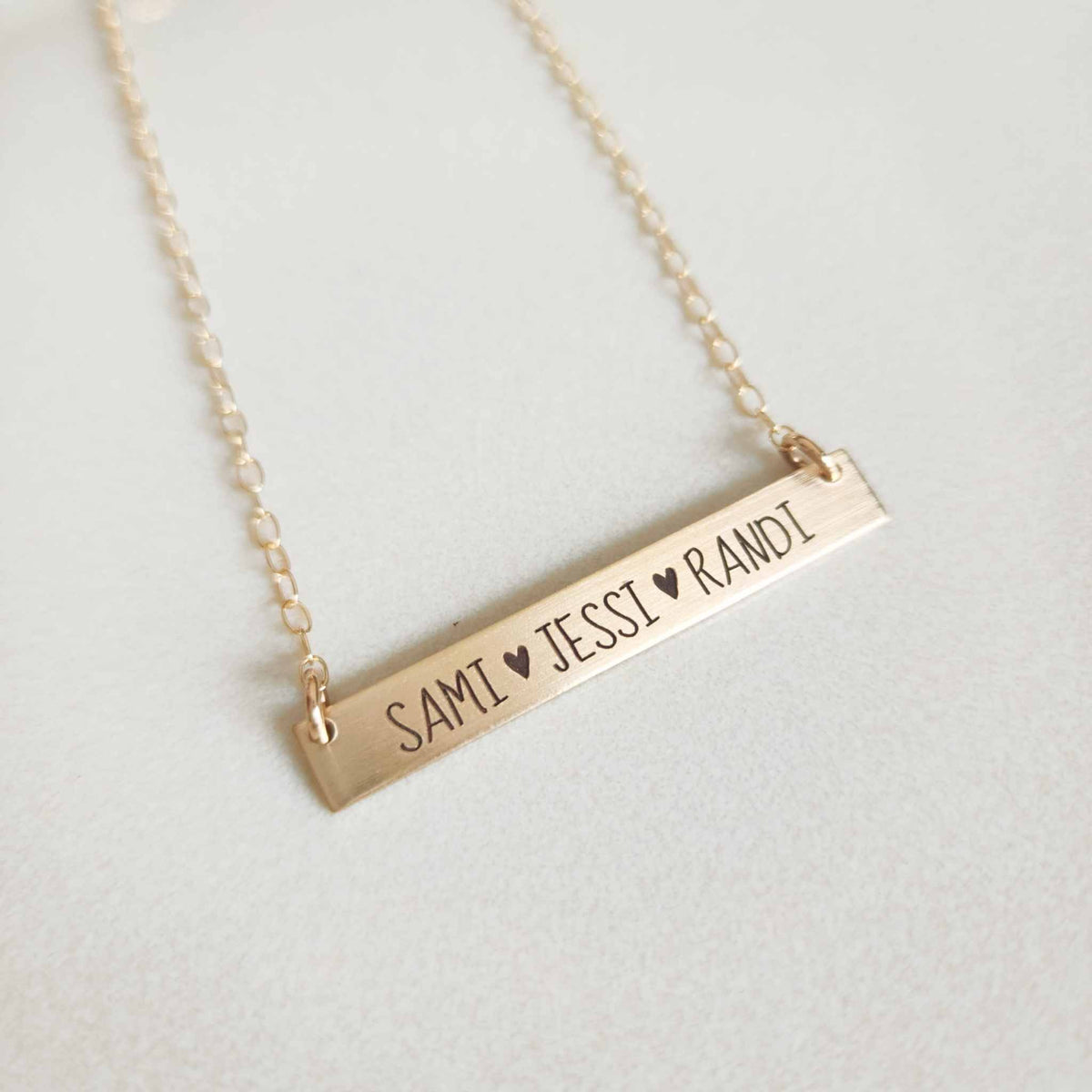 Gold Bar Name Necklace - Going Golden