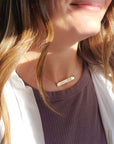 Gold Bar Name Necklace - Going Golden