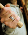 Men's Nameplate Sterling Silver Ring