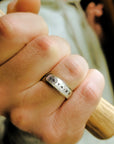 Men's Nameplate Sterling Silver Ring