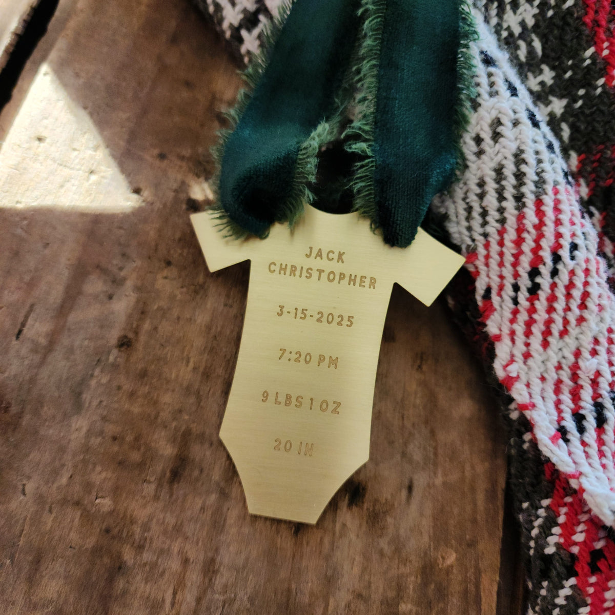 Baby's First Christmas Ornament - Going Golden