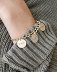 Personalized Name Charm Bracelet - Going Golden
