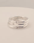 Silver Initial Signet Ring - Going Golden