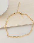 Gold Curb Bracelet