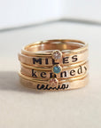 14k gold filled personalized name rings for women