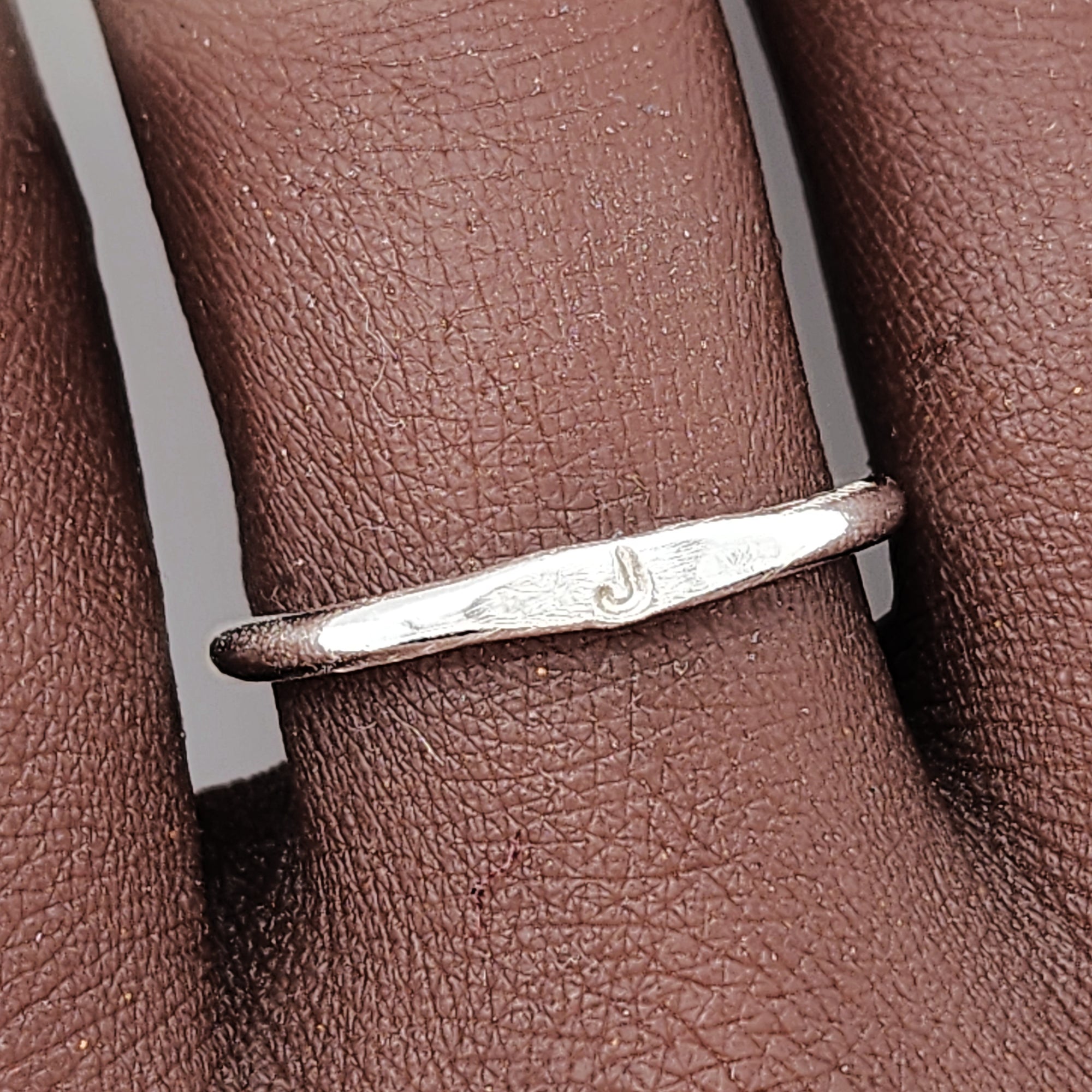 Silver Initial Signet Ring - Going Golden