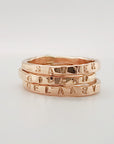 Undarkened Natural Stacking Name Rings