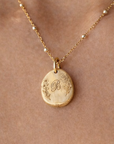 PMC Birth Flower Nugget Necklace - Going Golden