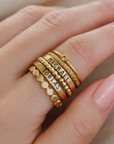 The Ivy Ring Stacking Ring Set - Going Golden