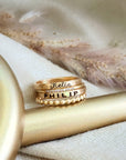 The Layla Stacking Name Ring Set