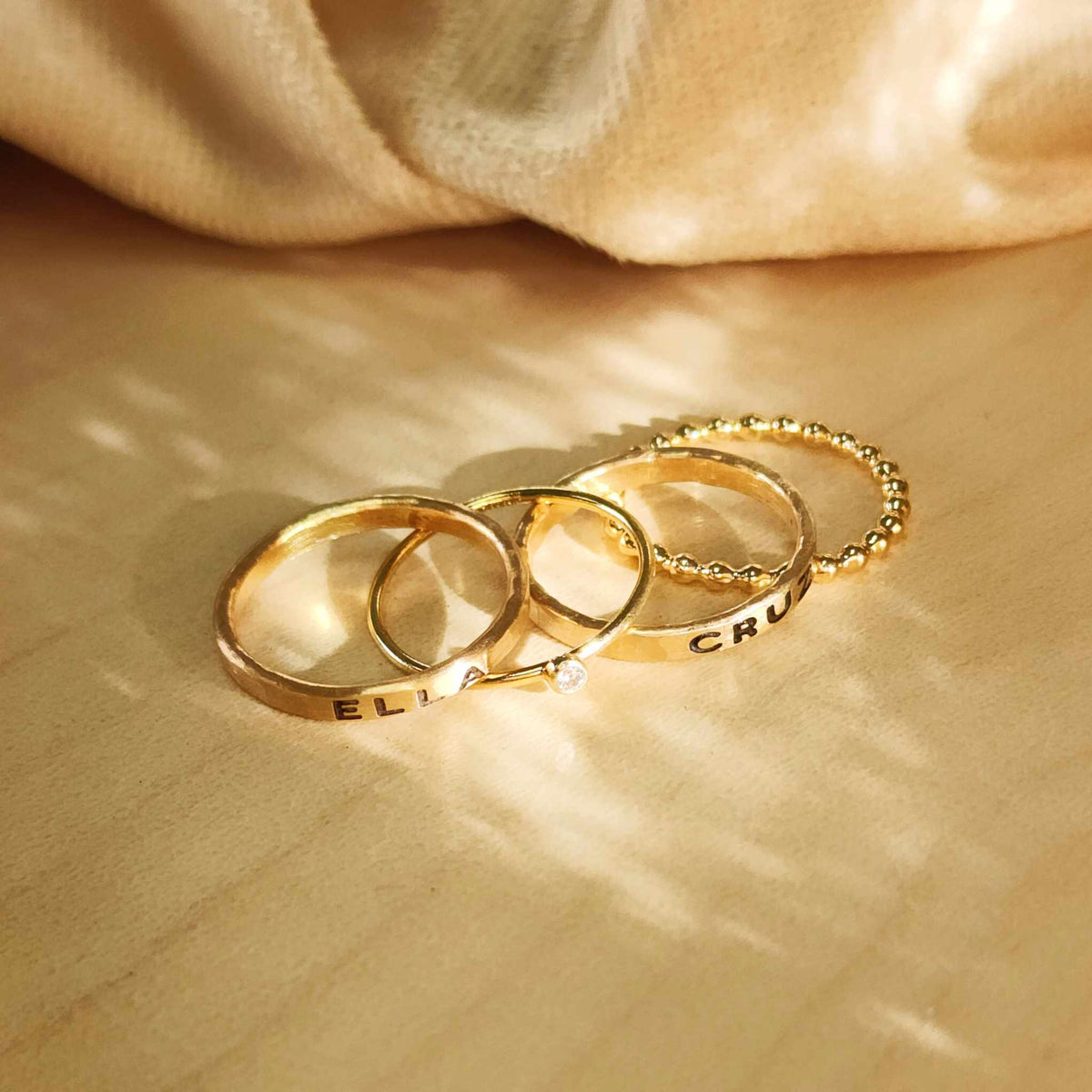 The Kennedy Stacking Ring Set - Going Golden