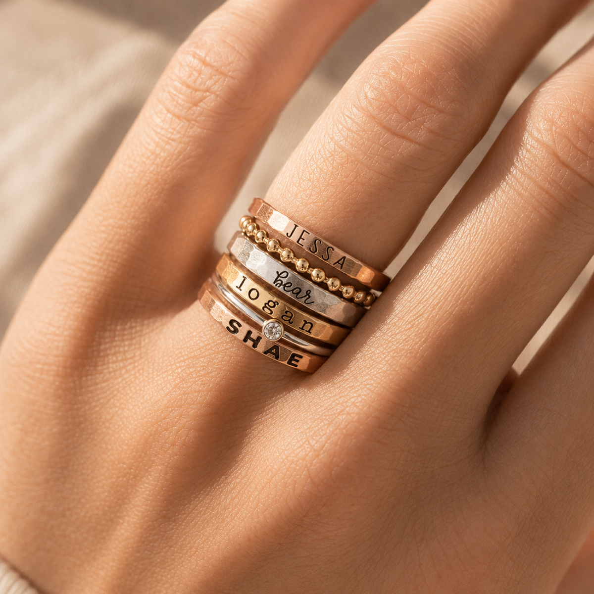 The Laurel Stacking Ring Set