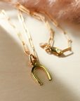 Gold Horseshoe Necklace