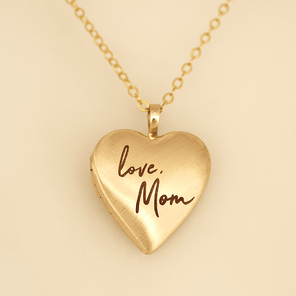 Custom Heart Locket Necklace - Going Golden
