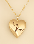 Custom Heart Locket Necklace