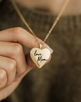 Custom Heart Locket Necklace