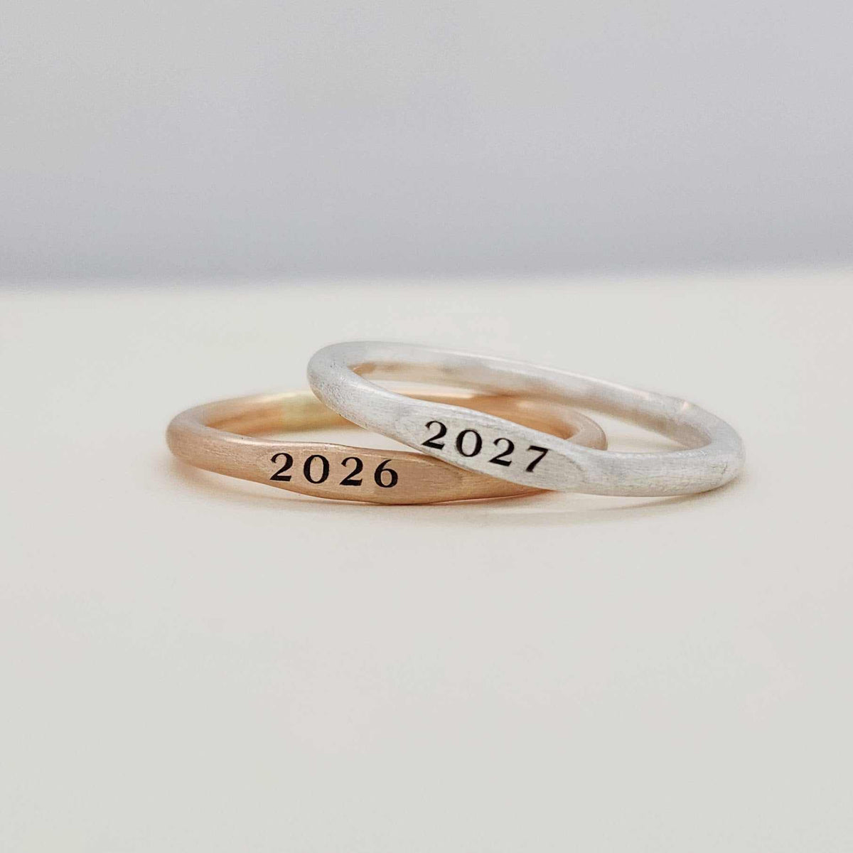 Class Signet Ring and Stacking Birthstone Set - The Isla - Going Golden