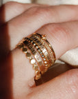 The Ivy Ring Stacking Ring Set - Going Golden