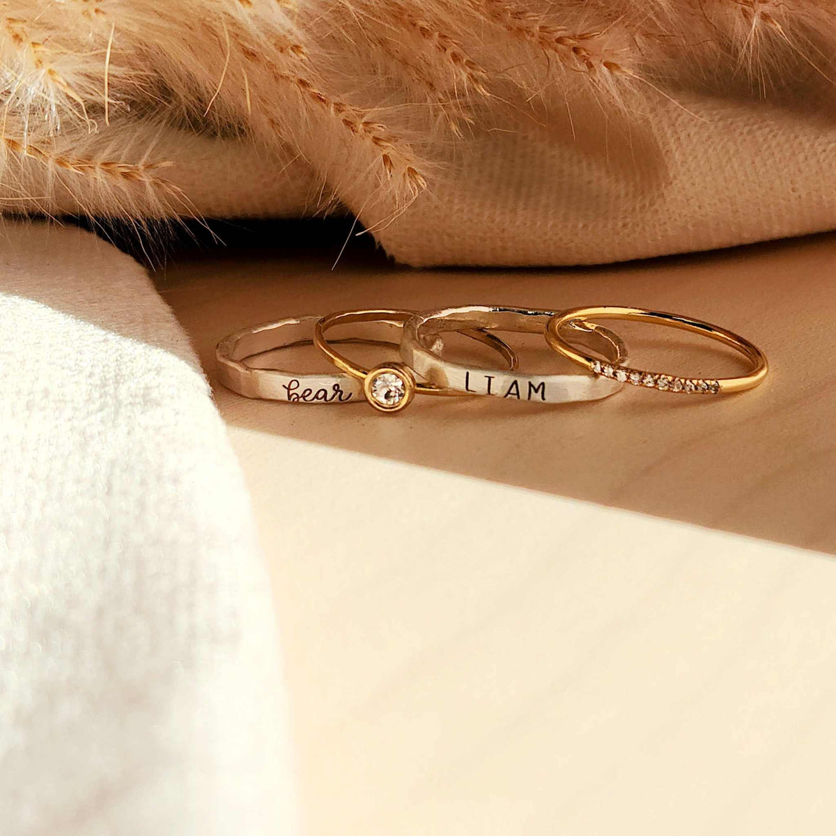 The Athena Stacking Ring Set - Going Golden