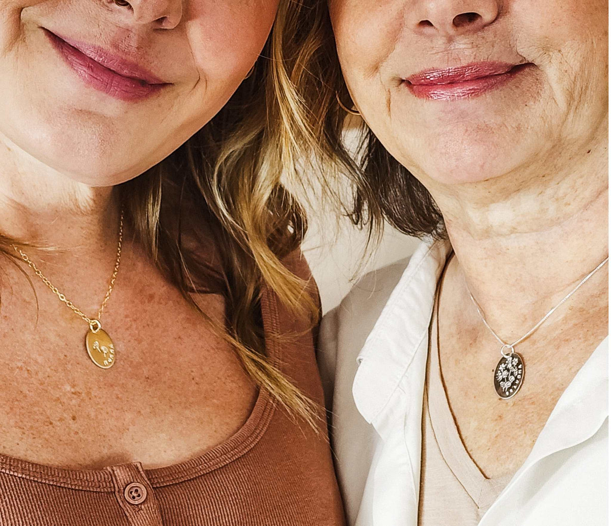 Mom or Grandma Necklace - Going Golden