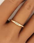 Class Signet Ring and Stacking Birthstone Set - The Isla
