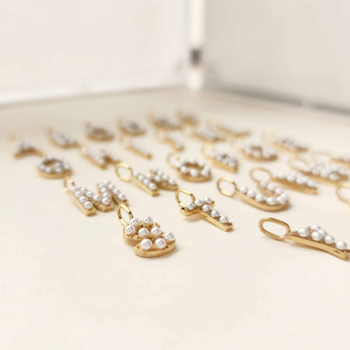 Pearl Initial Necklace - Going Golden