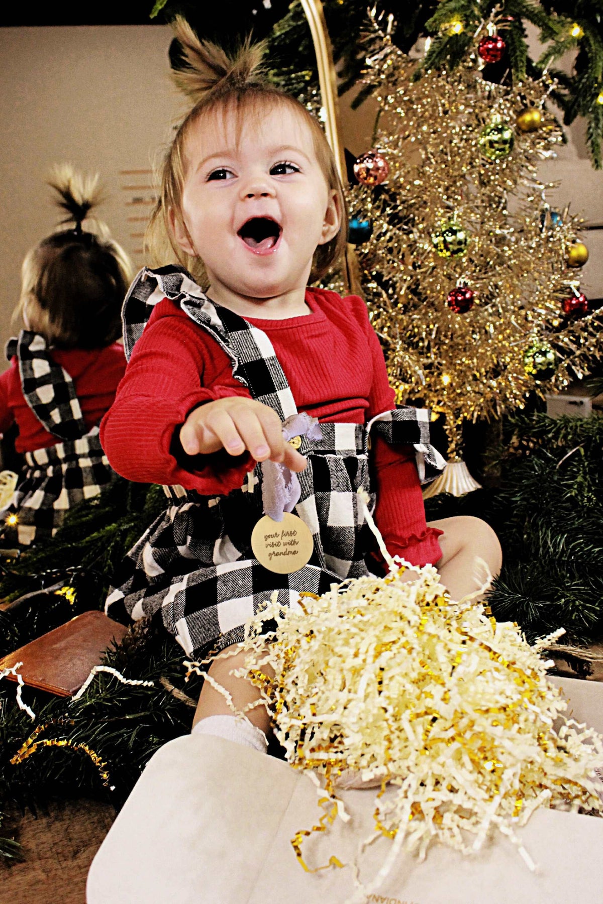 First Year Baby Milestone Ornaments - Going Golden