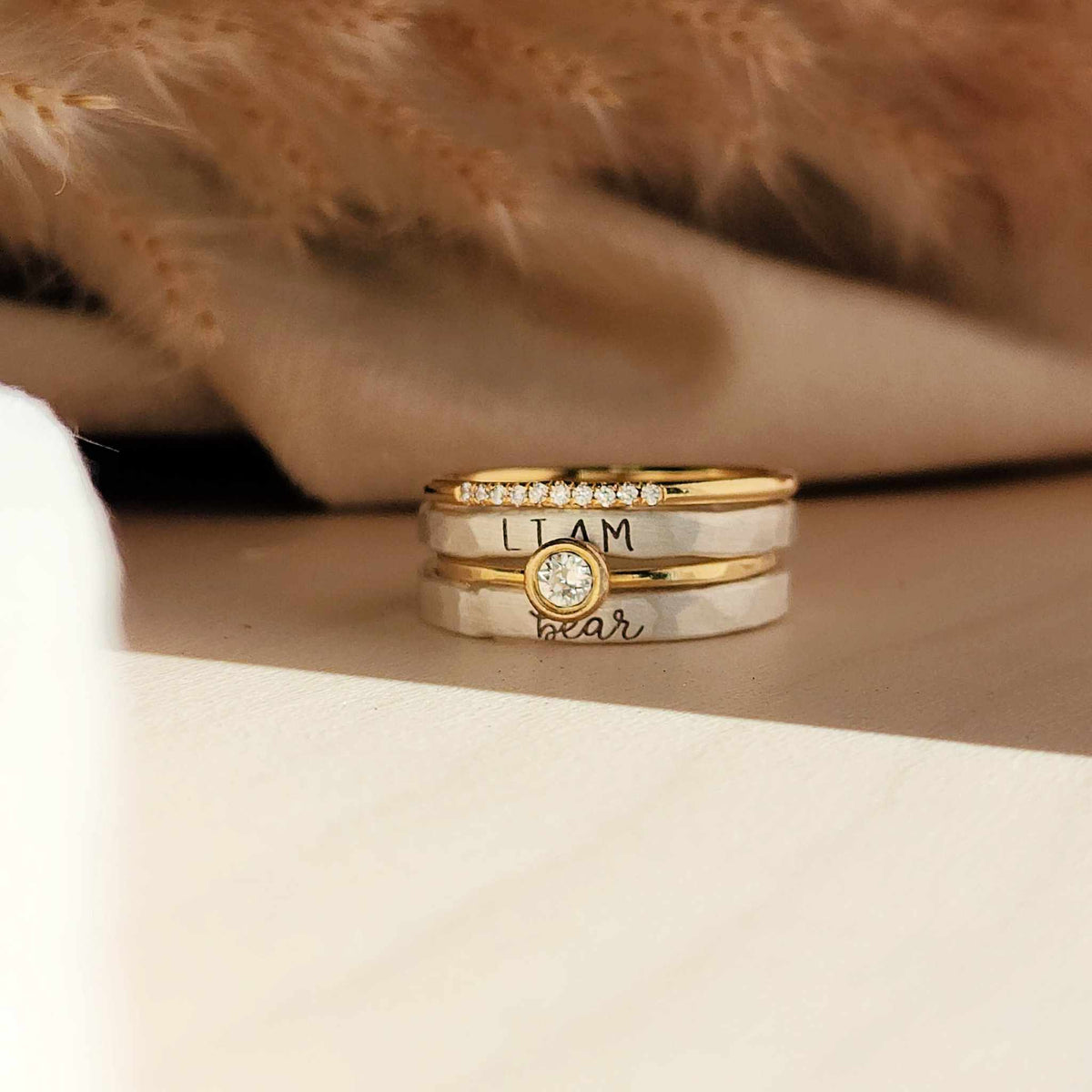 The Athena Stacking Ring Set - Going Golden