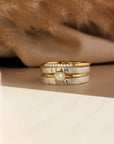 The Athena Stacking Ring Set - Going Golden